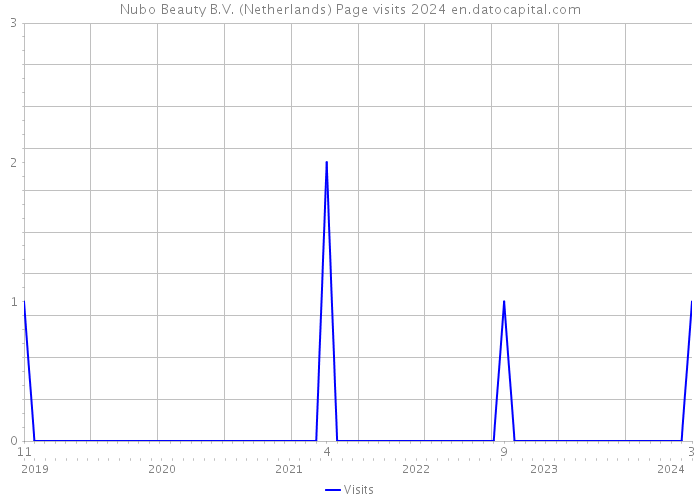 Nubo Beauty B.V. (Netherlands) Page visits 2024 