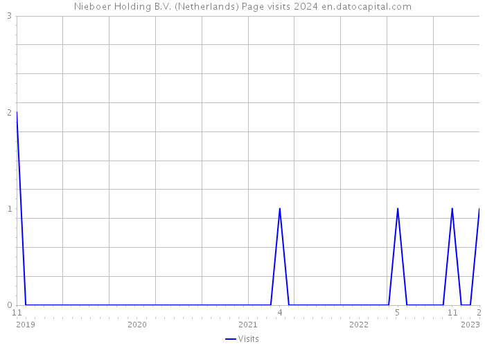 Nieboer Holding B.V. (Netherlands) Page visits 2024 