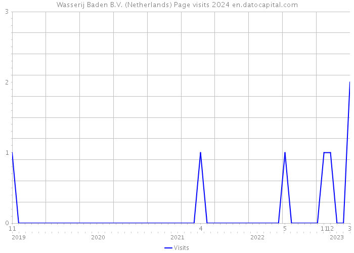 Wasserij Baden B.V. (Netherlands) Page visits 2024 