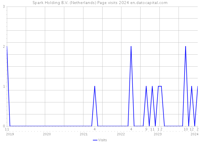 Spark Holding B.V. (Netherlands) Page visits 2024 