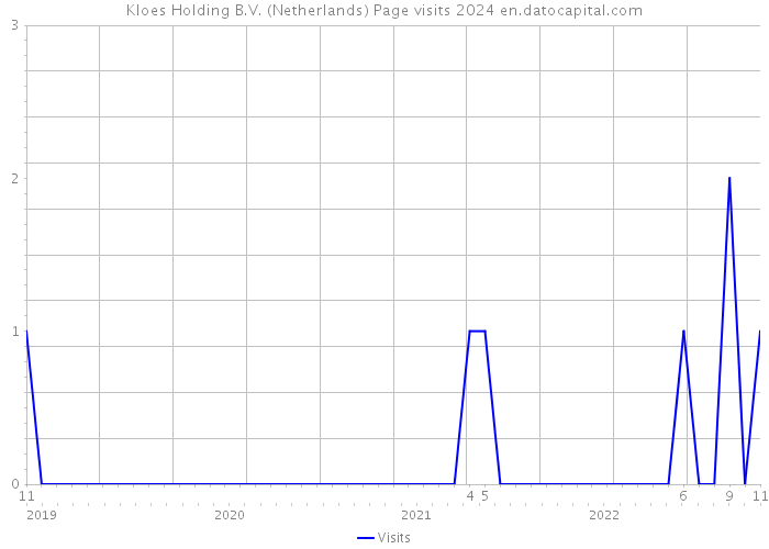 Kloes Holding B.V. (Netherlands) Page visits 2024 
