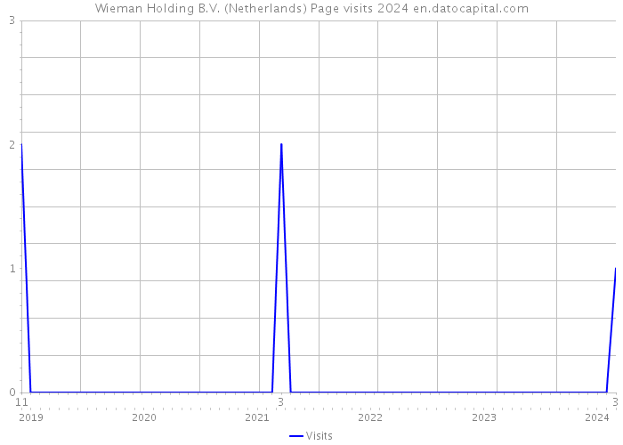 Wieman Holding B.V. (Netherlands) Page visits 2024 