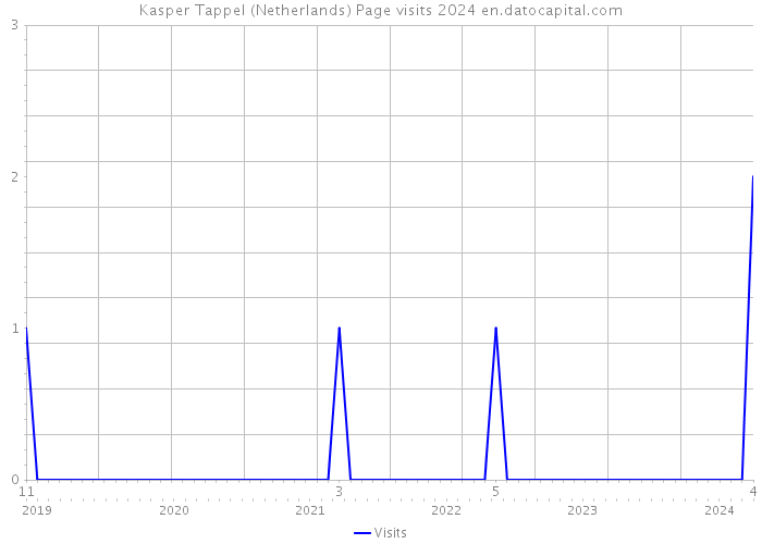 Kasper Tappel (Netherlands) Page visits 2024 