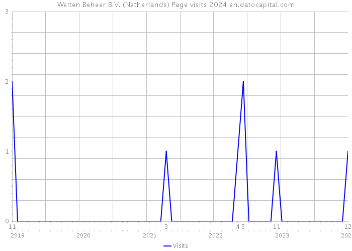 Welten Beheer B.V. (Netherlands) Page visits 2024 