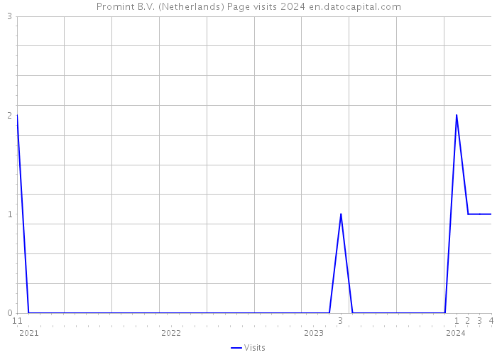 Promint B.V. (Netherlands) Page visits 2024 