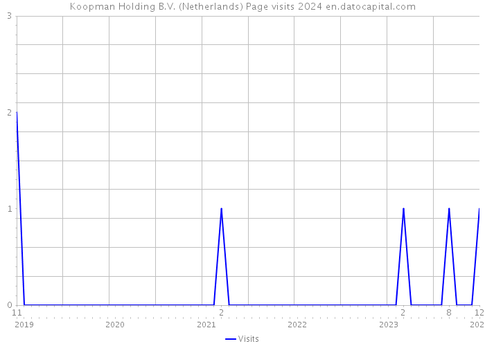 Koopman Holding B.V. (Netherlands) Page visits 2024 