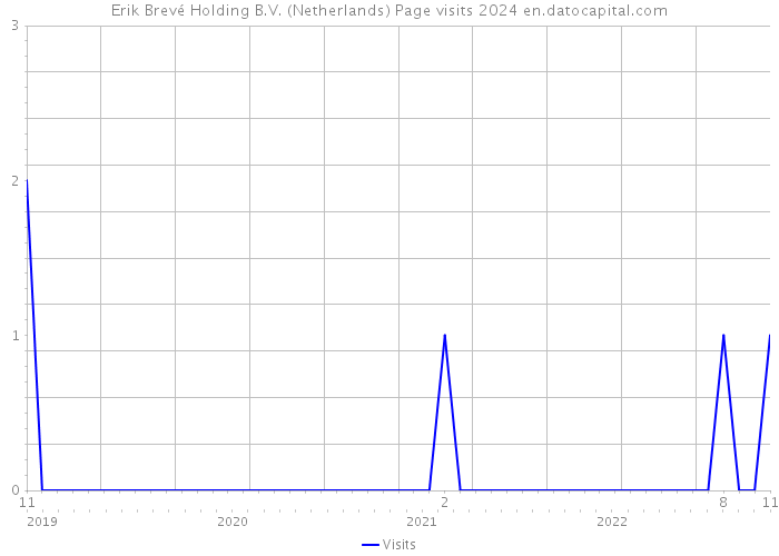 Erik Brevé Holding B.V. (Netherlands) Page visits 2024 