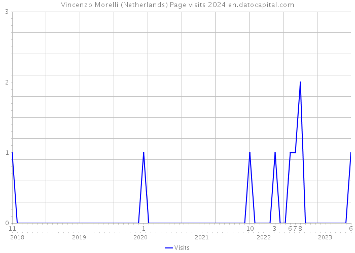 Vincenzo Morelli (Netherlands) Page visits 2024 