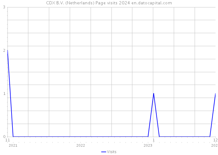 CDX B.V. (Netherlands) Page visits 2024 