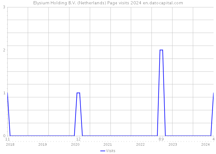 Elysium Holding B.V. (Netherlands) Page visits 2024 
