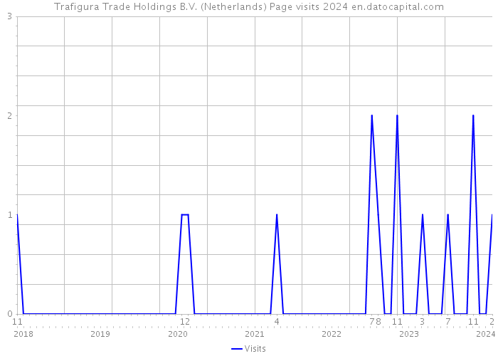 Trafigura Trade Holdings B.V. (Netherlands) Page visits 2024 