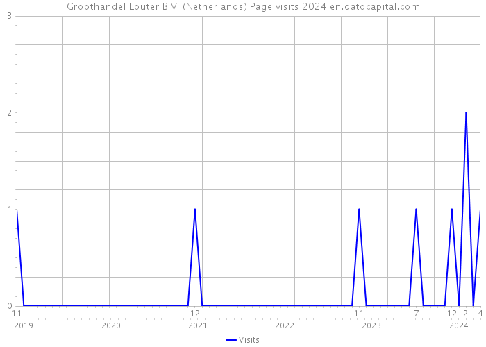 Groothandel Louter B.V. (Netherlands) Page visits 2024 