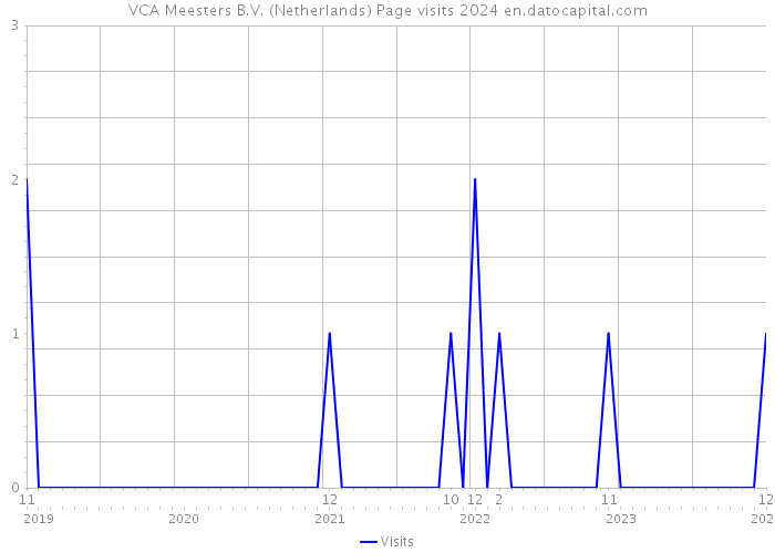 VCA Meesters B.V. (Netherlands) Page visits 2024 