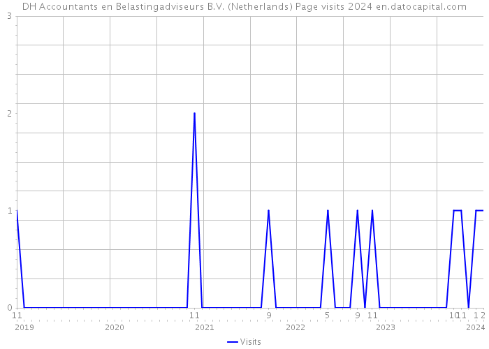 DH Accountants en Belastingadviseurs B.V. (Netherlands) Page visits 2024 