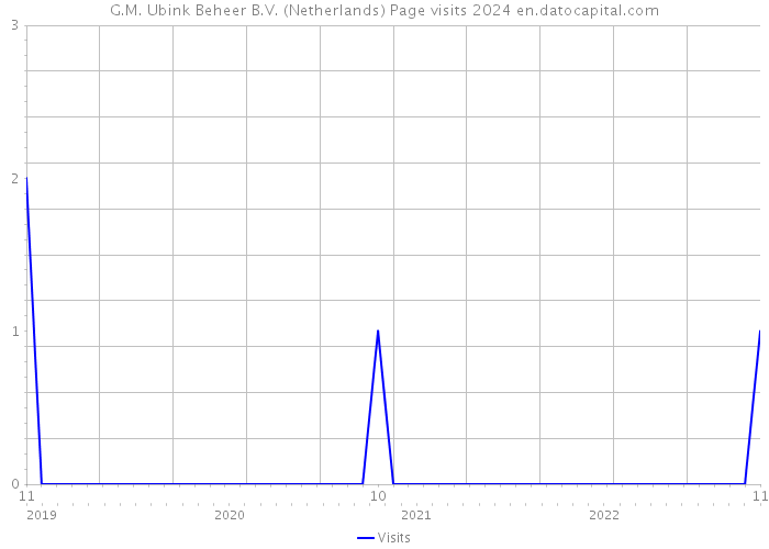 G.M. Ubink Beheer B.V. (Netherlands) Page visits 2024 