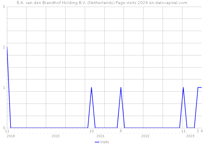 E.A. van den Brandhof Holding B.V. (Netherlands) Page visits 2024 