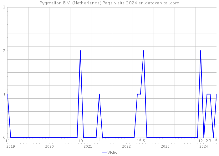 Pygmalion B.V. (Netherlands) Page visits 2024 