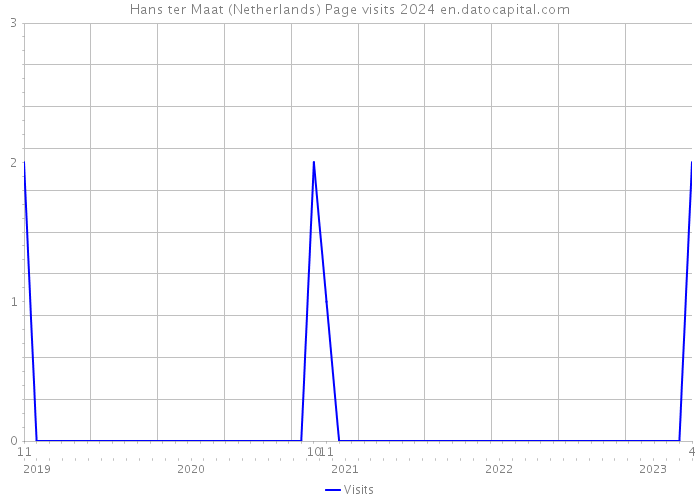 Hans ter Maat (Netherlands) Page visits 2024 