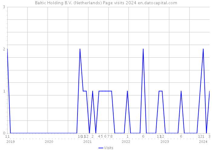 Baltic Holding B.V. (Netherlands) Page visits 2024 