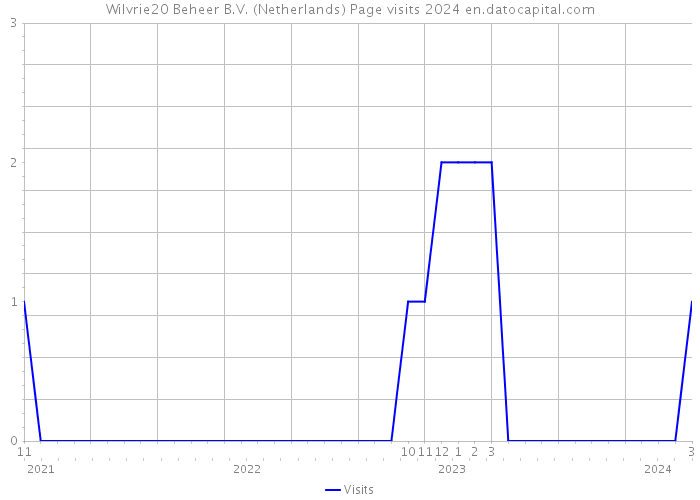 Wilvrie20 Beheer B.V. (Netherlands) Page visits 2024 