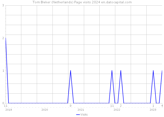 Tom Bleker (Netherlands) Page visits 2024 