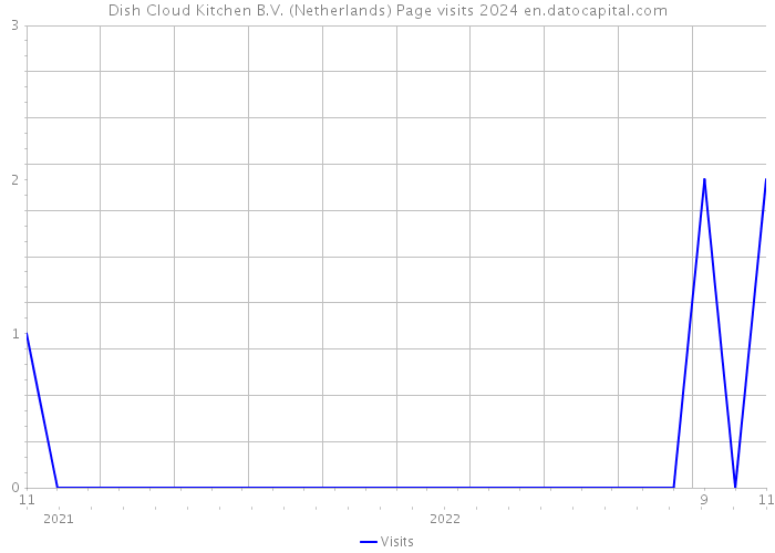 Dish Cloud Kitchen B.V. (Netherlands) Page visits 2024 