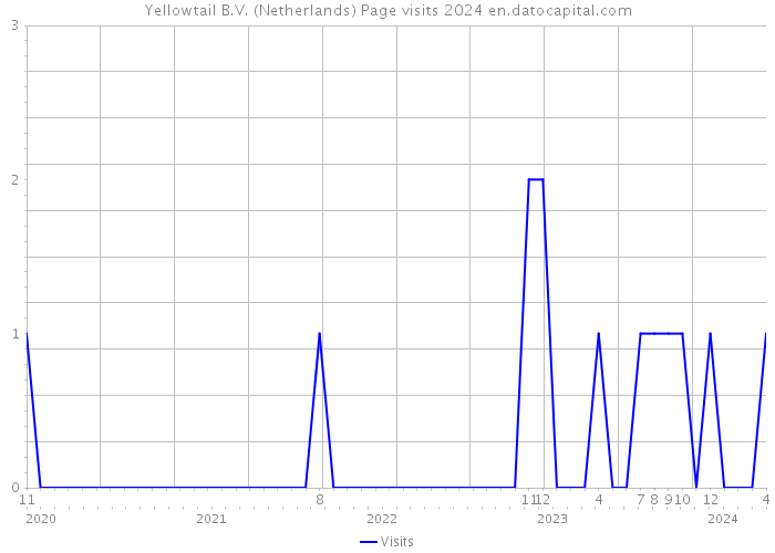 Yellowtail B.V. (Netherlands) Page visits 2024 