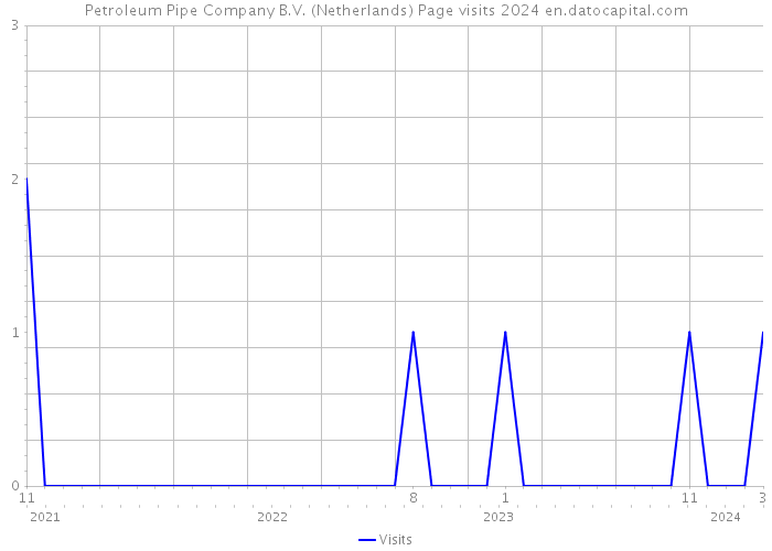 Petroleum Pipe Company B.V. (Netherlands) Page visits 2024 