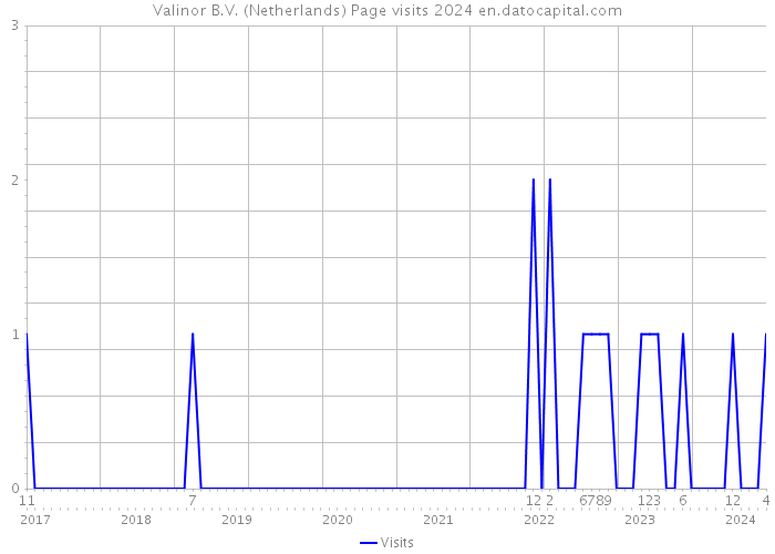 Valinor B.V. (Netherlands) Page visits 2024 