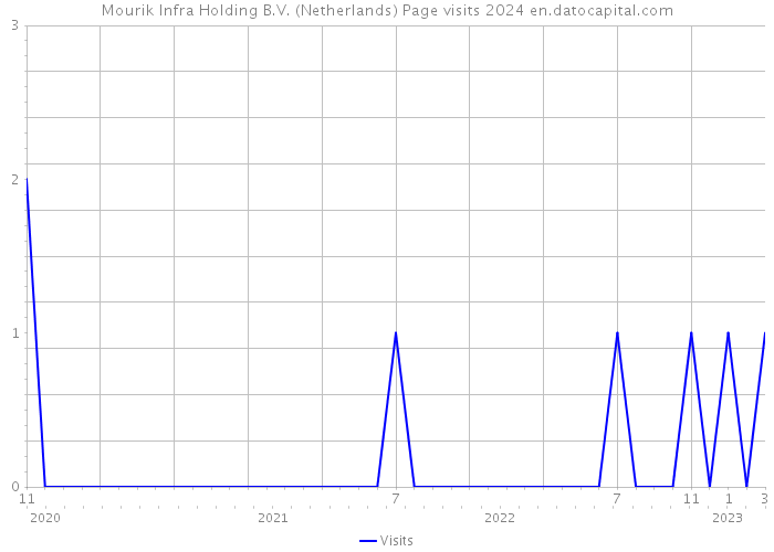Mourik Infra Holding B.V. (Netherlands) Page visits 2024 