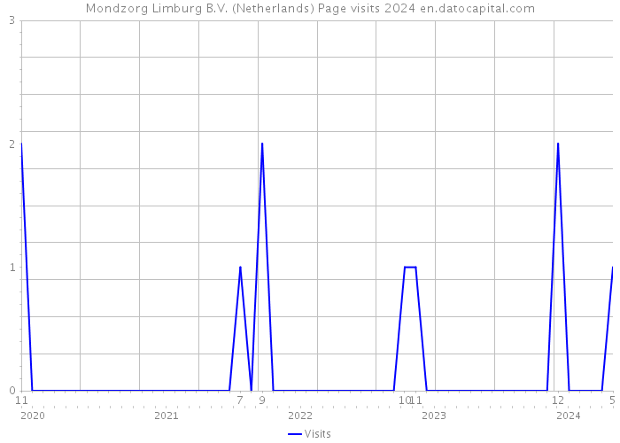 Mondzorg Limburg B.V. (Netherlands) Page visits 2024 