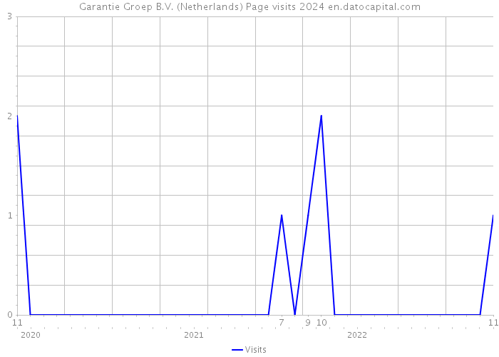 Garantie Groep B.V. (Netherlands) Page visits 2024 