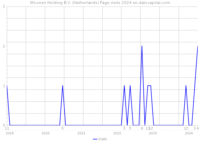 Moonen Holding B.V. (Netherlands) Page visits 2024 