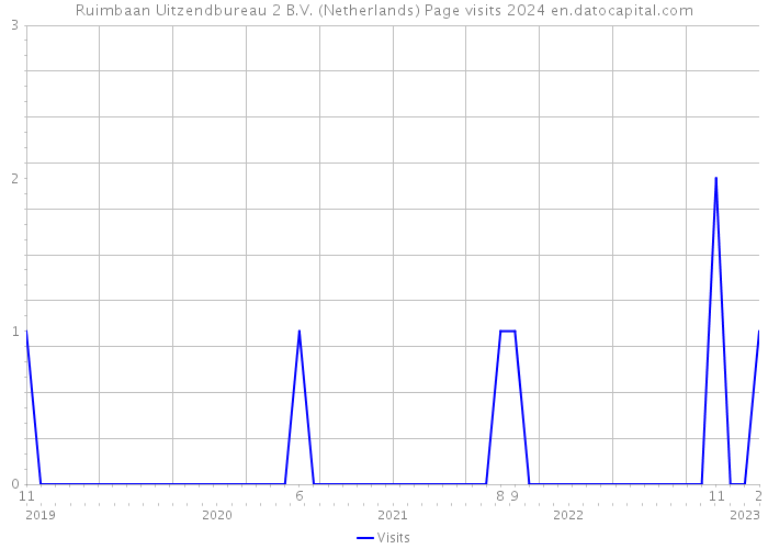 Ruimbaan Uitzendbureau 2 B.V. (Netherlands) Page visits 2024 