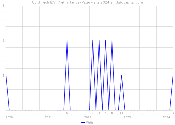 Gold Tech B.V. (Netherlands) Page visits 2024 