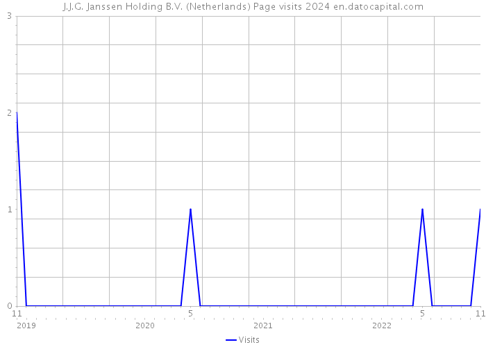 J.J.G. Janssen Holding B.V. (Netherlands) Page visits 2024 