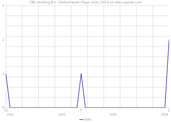 CBK Holding B.V. (Netherlands) Page visits 2024 