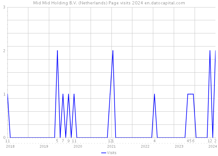 Mid Mid Holding B.V. (Netherlands) Page visits 2024 