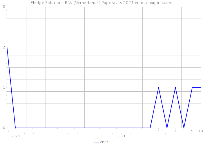 Fledge Solutions B.V. (Netherlands) Page visits 2024 
