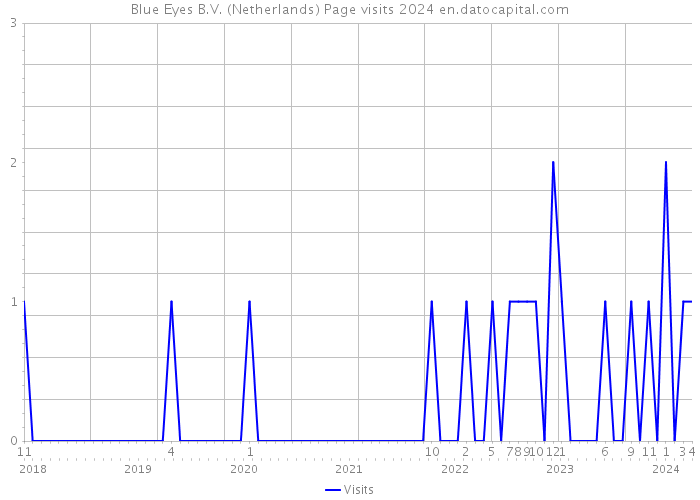 Blue Eyes B.V. (Netherlands) Page visits 2024 