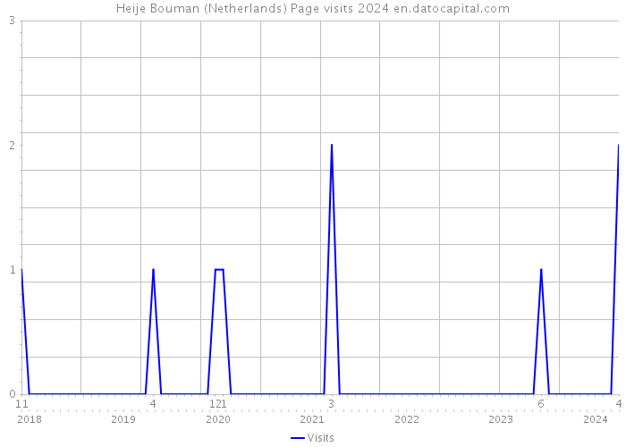 Heije Bouman (Netherlands) Page visits 2024 