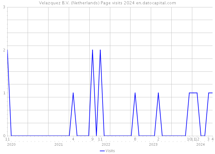 Velazquez B.V. (Netherlands) Page visits 2024 