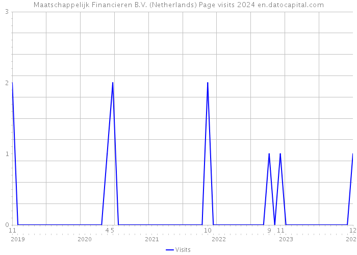 Maatschappelijk Financieren B.V. (Netherlands) Page visits 2024 