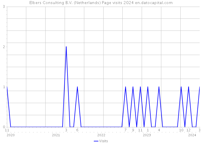 Elbers Consulting B.V. (Netherlands) Page visits 2024 