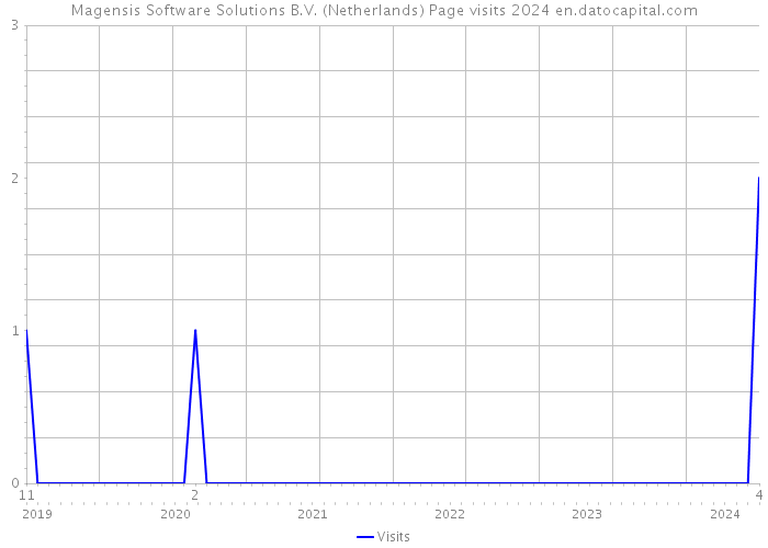 Magensis Software Solutions B.V. (Netherlands) Page visits 2024 