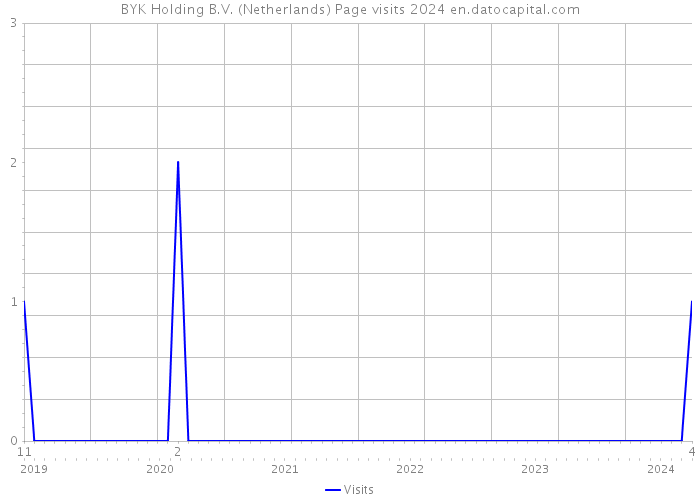 BYK Holding B.V. (Netherlands) Page visits 2024 