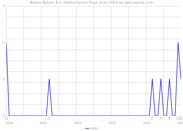 Balans Beheer B.V. (Netherlands) Page visits 2024 