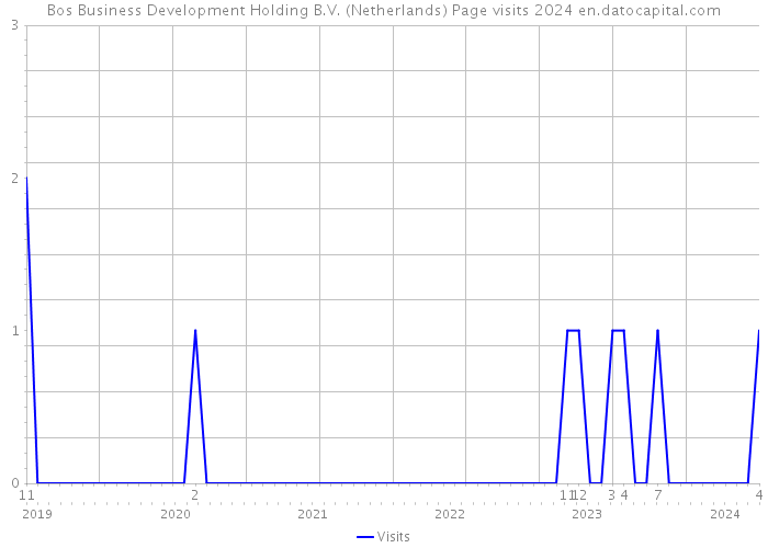 Bos Business Development Holding B.V. (Netherlands) Page visits 2024 