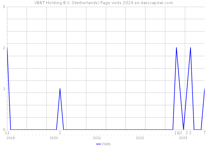 VB&T Holding B.V. (Netherlands) Page visits 2024 