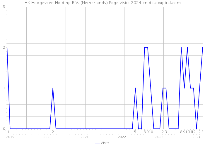 HK Hoogeveen Holding B.V. (Netherlands) Page visits 2024 